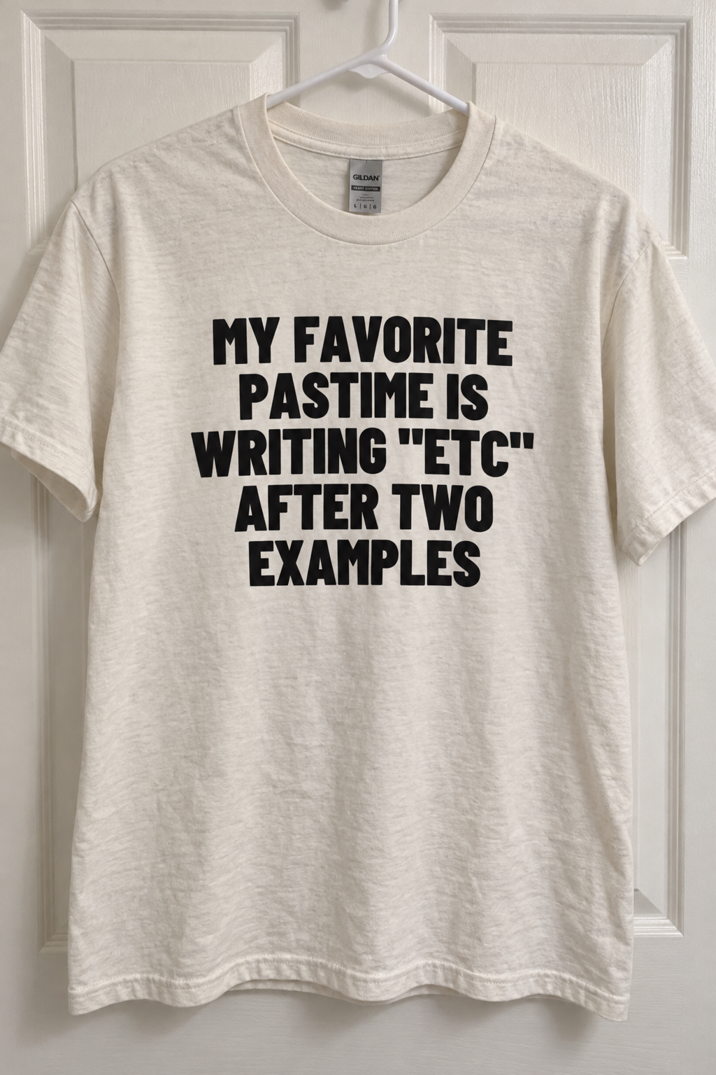 My Favorite Pastime Is Writing "Etc" After Two Examples.