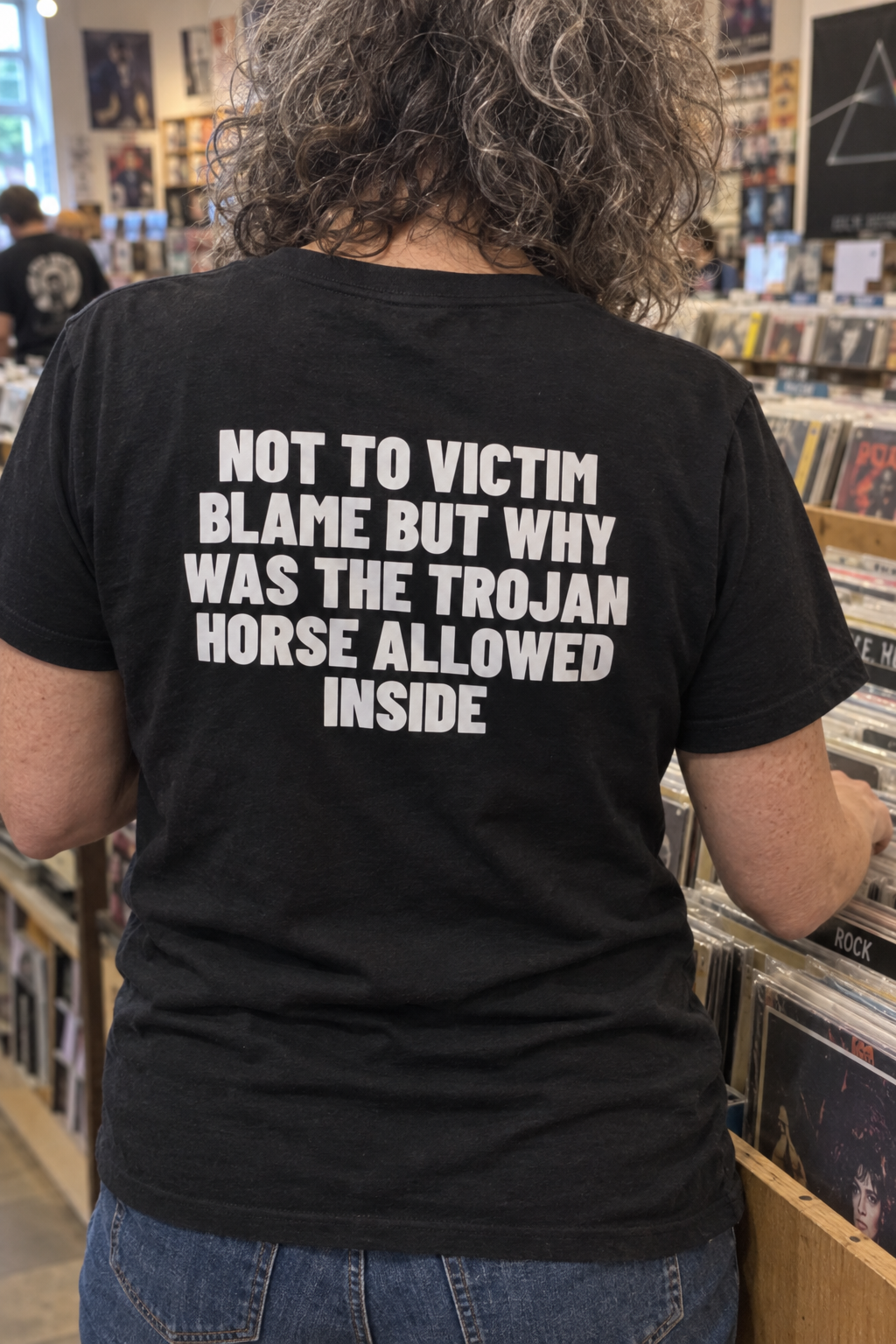 Not To Victim Blame But Why Was The Trojan Horse Allowed Inside? Backprint.